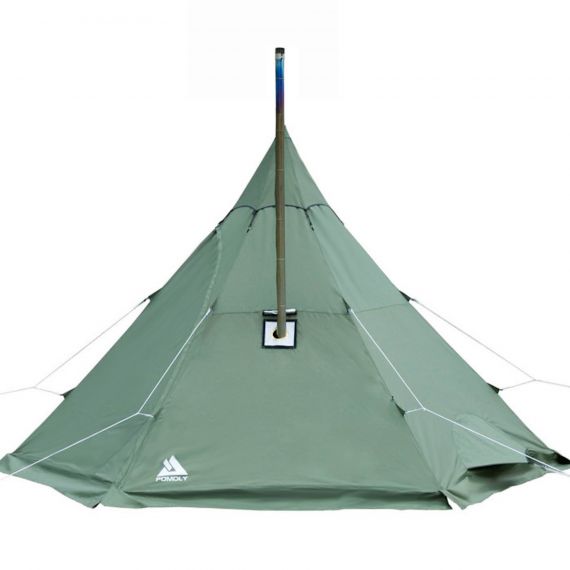 Палатка Pomoly Manta Тipi Wood Stove Tent, Green, Цвет: Green
