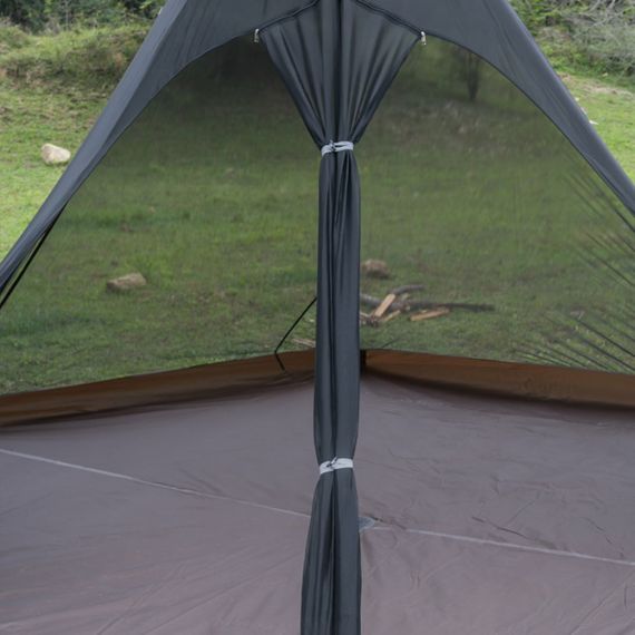 Палатка Pomoly Manta Тipi Wood Stove Tent, Green, Цвет: Green, изображение 15 - MyBiggame Палатка Pomoly Manta Тipi Wood Stove Tent, Green, Цвет: Green, изображение 15
