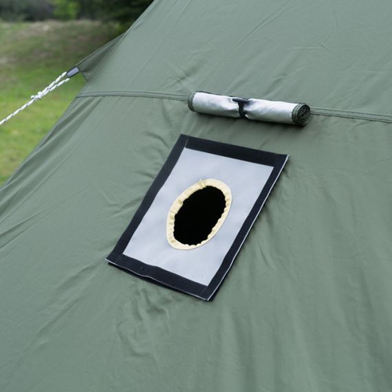 Палатка Pomoly Manta Тipi Wood Stove Tent, Green, Цвет: Green, изображение 7 - MyBiggame Палатка Pomoly Manta Тipi Wood Stove Tent, Green, Цвет: Green, изображение 7