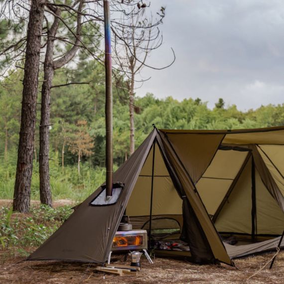 Палатка Pomoly STOVEHUT 20 Ultralight Shelter Hot Tent, Deep Taupe, Цвет: Deep Taupe, изображение 12