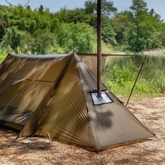 Палатка Pomoly STOVEHUT 20 Ultralight Shelter Hot Tent, Deep Taupe, Цвет: Deep Taupe, изображение 13