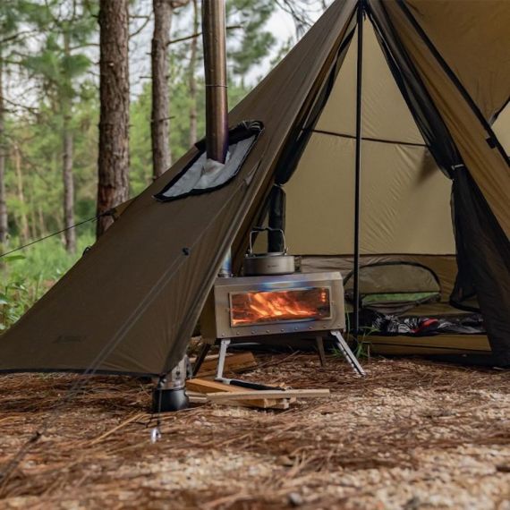 Палатка Pomoly STOVEHUT 20 Ultralight Shelter Hot Tent, Deep Taupe, Цвет: Deep Taupe, изображение 37