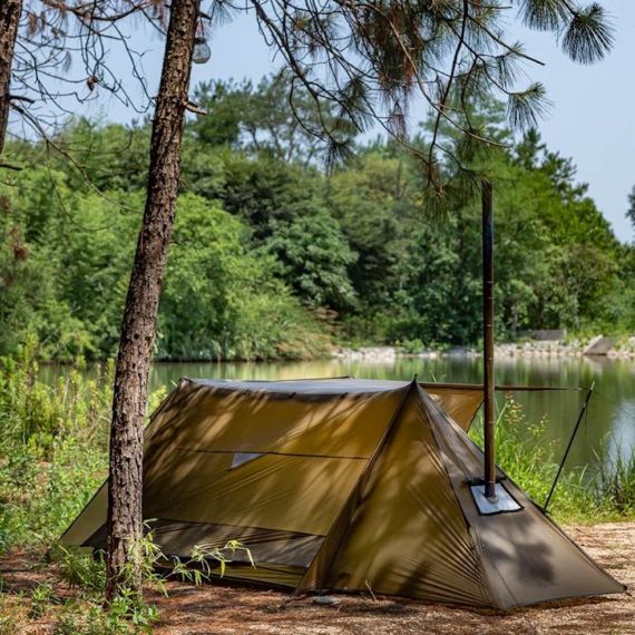 Палатка Pomoly STOVEHUT 20 Ultralight Shelter Hot Tent, Deep Taupe, Цвет: Deep Taupe, изображение 14