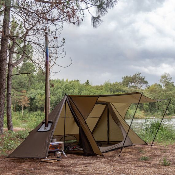 Палатка Pomoly STOVEHUT 20 Ultralight Shelter Hot Tent, Deep Taupe, Цвет: Deep Taupe, изображение 4