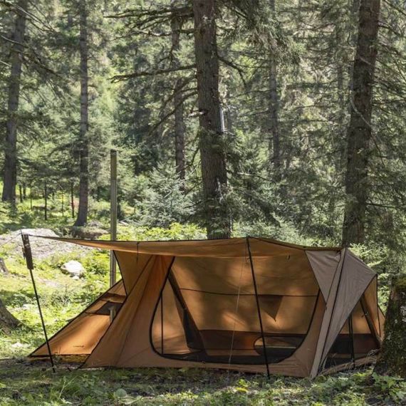 Палатка Pomoly STOVEHUT 70 Shelter Hot Tent 3.0, Sunset Yellow, Цвет: Sunset Yellow, изображение 14