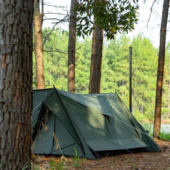 Палатка Pomoly STOVEHUT TC Chimney Shelter Tent, Army Green, Цвет: Army Green, изображение 14