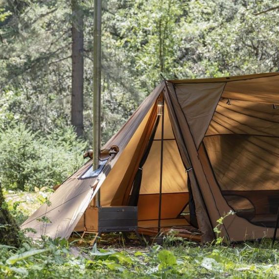 Палатка Pomoly STOVEHUT 70 Shelter Hot Tent 3.0, Sunset Yellow, Цвет: Sunset Yellow, изображение 16