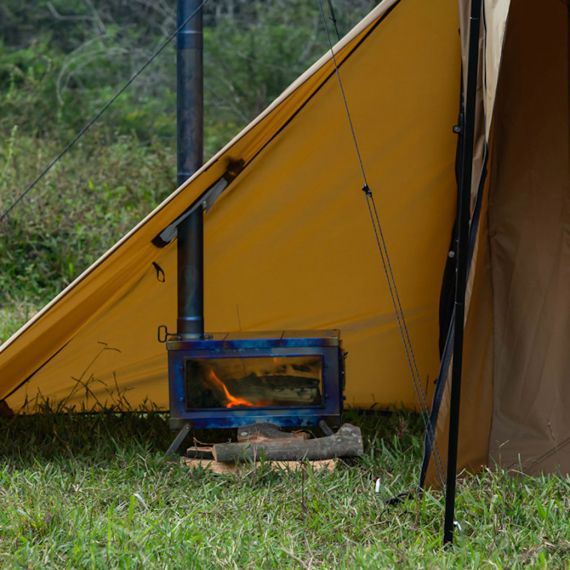 Палатка Pomoly STOVEHUT 70 Shelter Hot Tent 3.0, Sunset Yellow, Цвет: Sunset Yellow, изображение 17