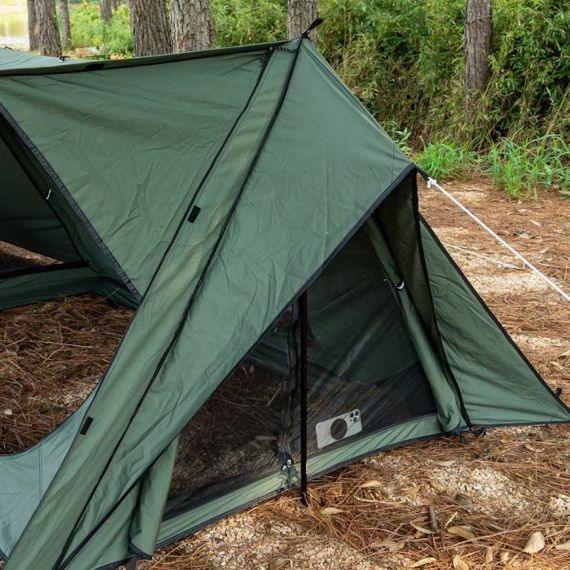 Палатка Pomoly STOVEHUT TC Chimney Shelter Tent, Army Green, Цвет: Army Green, изображение 19