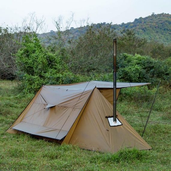 Палатка Pomoly STOVEHUT 70 Shelter Hot Tent 3.0, Sunset Yellow, Цвет: Sunset Yellow, изображение 6