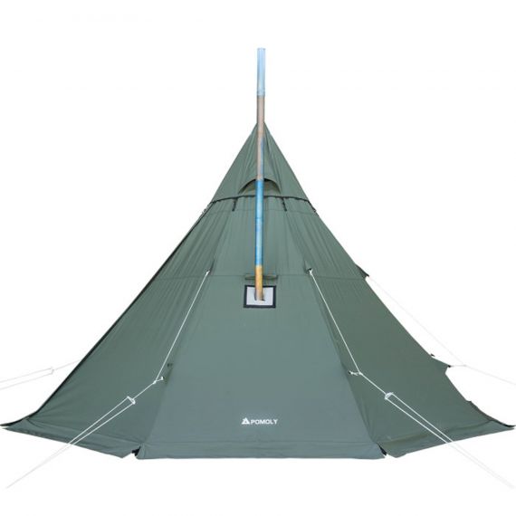 Палатка Pomoly Yarn Octa Canvas Тipi Wood Stove Tent, Army Green, Цвет: Army Green, изображение 2