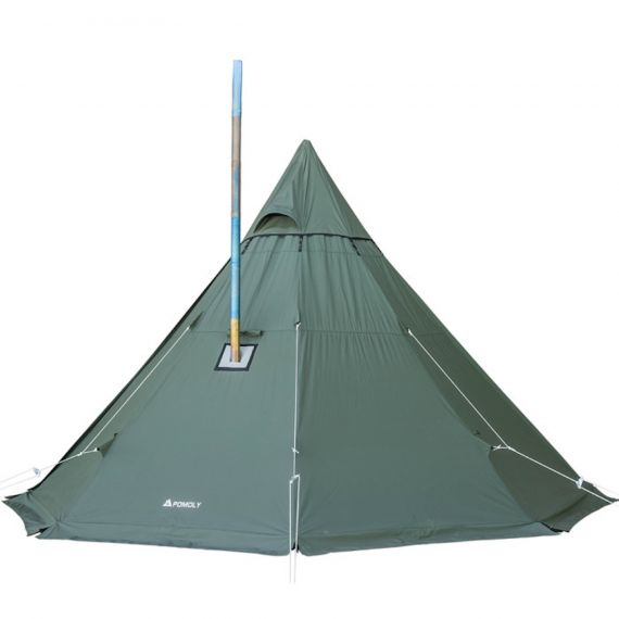 Палатка Pomoly Yarn Octa Canvas Тipi Wood Stove Tent, Army Green, Цвет: Army Green, изображение 3