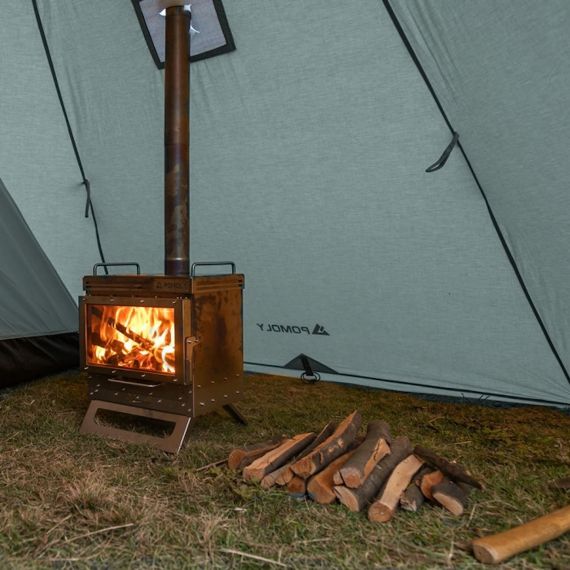 Палатка Pomoly Yarn Octa Canvas Тipi Wood Stove Tent, Army Green, Цвет: Army Green, изображение 9