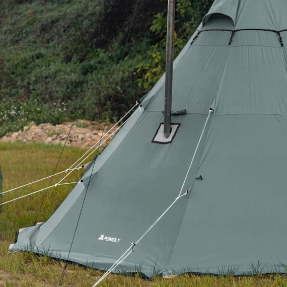 Палатка Pomoly Yarn Octa Canvas Тipi Wood Stove Tent, Army Green, Цвет: Army Green, изображение 11