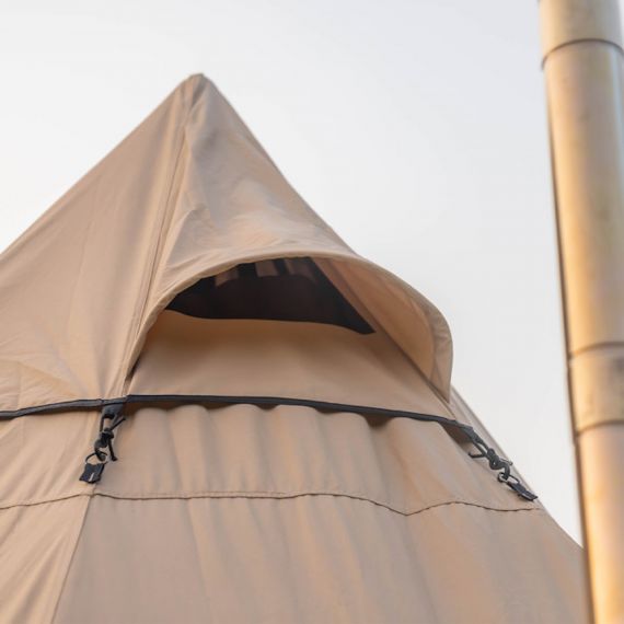 Палатка Pomoly Yarn Octa Canvas Тipi Wood Stove Tent, Khaki, Цвет: Khaki, изображение 12