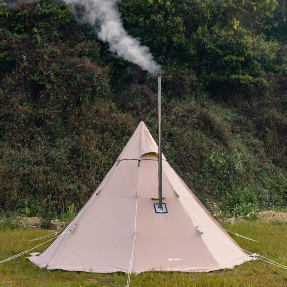 Палатка Pomoly Yarn Octa Canvas Тipi Wood Stove Tent, Khaki, Цвет: Khaki, изображение 21