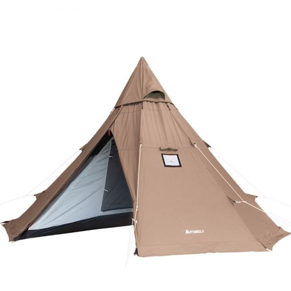 Палатка Pomoly Yarn Octa Canvas Тipi Wood Stove Tent, Khaki, Цвет: Khaki, изображение 5