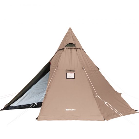 Палатка Pomoly Yarn Octa Canvas Тipi Wood Stove Tent, Khaki, Цвет: Khaki, изображение 6