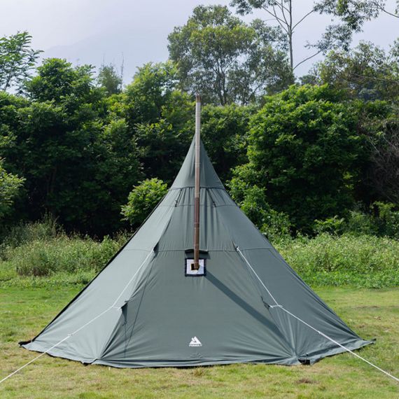 Палатка Pomoly Yarn Plus Canvas Тipi Wood Stove Tent, Army Green, Цвет: Army Green, изображение 15