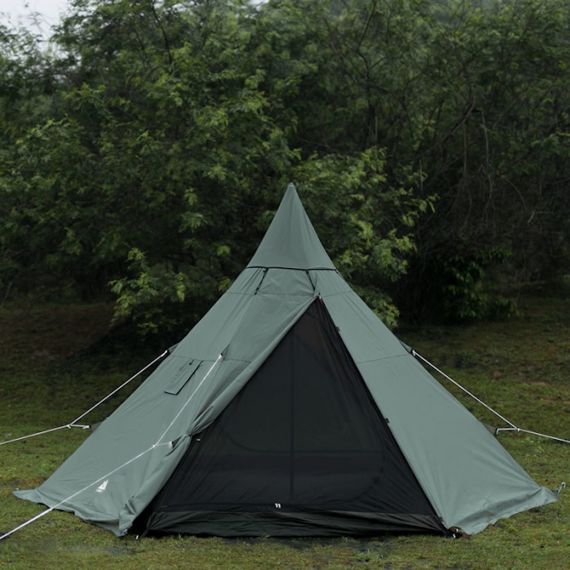 Палатка Pomoly Yarn Plus Canvas Тipi Wood Stove Tent, Army Green, Цвет: Army Green, изображение 6