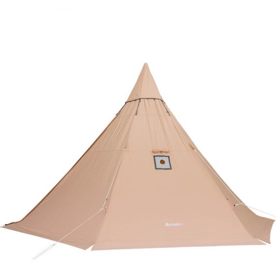 Палатка Pomoly Yarn Plus Canvas Тipi Wood Stove Tent, Khaki, Цвет: Khaki, изображение 2 - MyBiggame Палатка Pomoly Yarn Plus Canvas Тipi Wood Stove Tent, Khaki, Цвет: Khaki, изображение 2