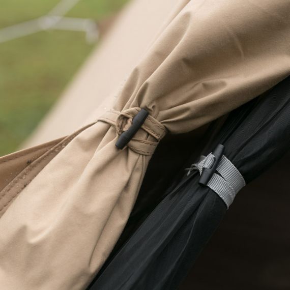 Палатка Pomoly Yarn Plus Canvas Тipi Wood Stove Tent, Khaki, Цвет: Khaki, изображение 12 - MyBiggame Палатка Pomoly Yarn Plus Canvas Тipi Wood Stove Tent, Khaki, Цвет: Khaki, изображение 12