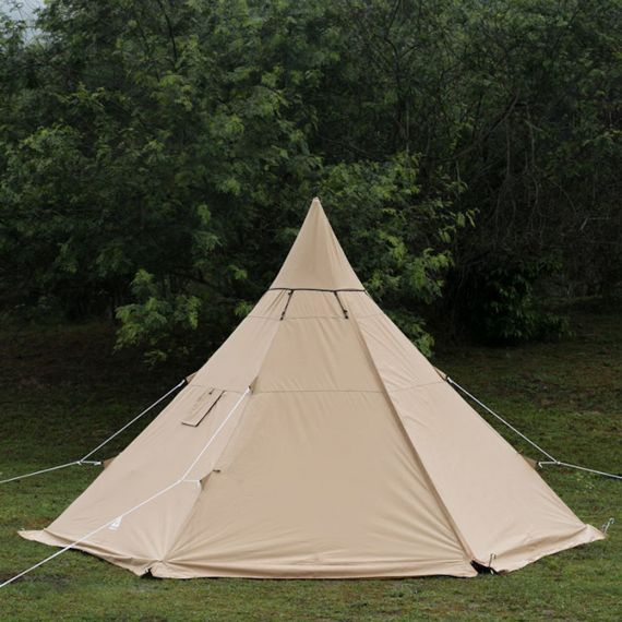 Палатка Pomoly Yarn Plus Canvas Тipi Wood Stove Tent, Khaki, Цвет: Khaki, изображение 16 - MyBiggame Палатка Pomoly Yarn Plus Canvas Тipi Wood Stove Tent, Khaki, Цвет: Khaki, изображение 16