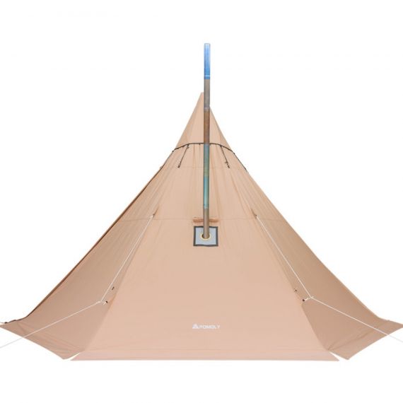 Палатка Pomoly Yarn Plus Canvas Тipi Wood Stove Tent, Khaki, Цвет: Khaki, изображение 3 - MyBiggame Палатка Pomoly Yarn Plus Canvas Тipi Wood Stove Tent, Khaki, Цвет: Khaki, изображение 3