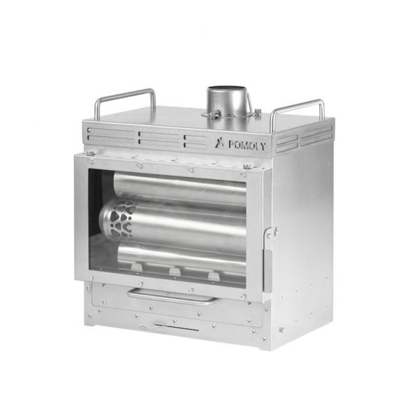 Печь-камин титановая Pomoly Dweller-Ti Wood Stove Segmented Titanium Chimney Version, изображение 7