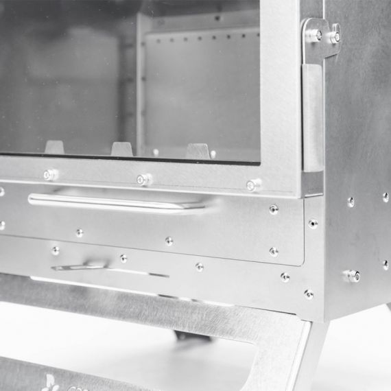 Печь-камин титановая Pomoly Dweller-Ti Wood Stove Segmented Titanium Chimney Version, изображение 17