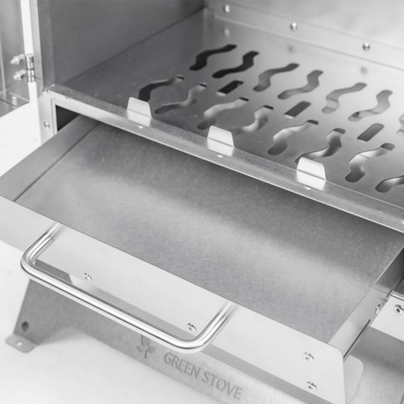 Печь-камин титановая Pomoly Dweller-Ti Wood Stove Segmented Titanium Chimney Version, изображение 16