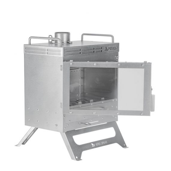 Печь-камин титановая Pomoly Dweller-Ti Wood Stove Titanium Outdoor Fireplace, изображение 9
