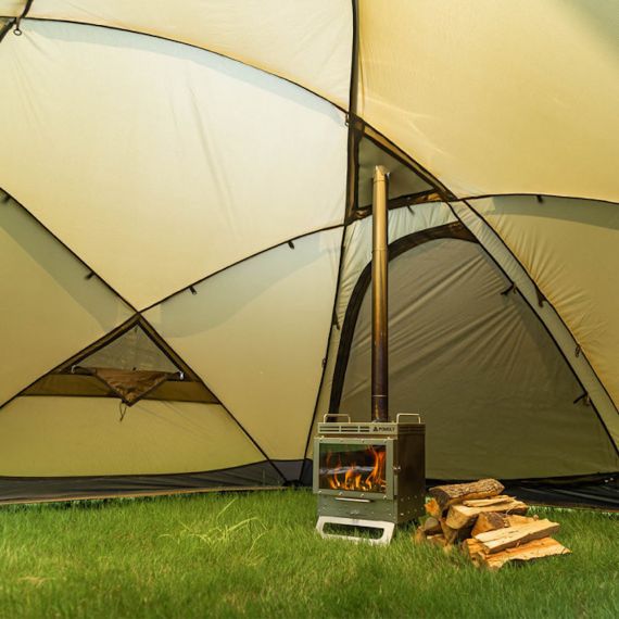 Печь-камин титановая Pomoly Dweller-Ti Wood Stove Titanium Outdoor Fireplace, изображение 24