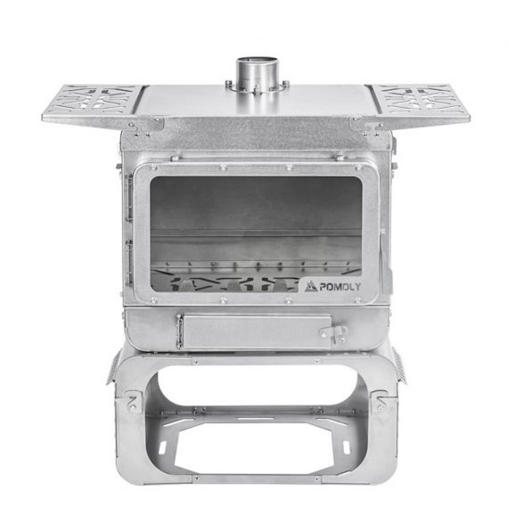 Печь-камин титановая Pomoly Lumberjack Max Titanium Wood Stove, изображение 14