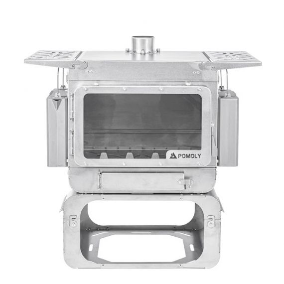 Печь-камин титановая Pomoly Lumberjack Max Titanium Wood Stove, изображение 15