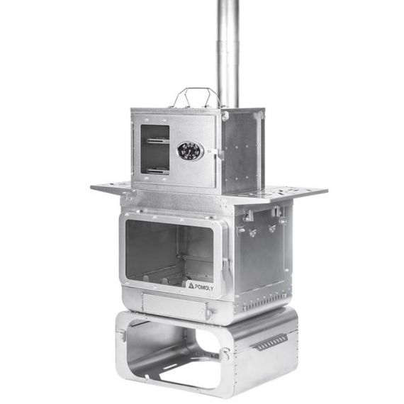 Печь-камин титановая Pomoly Lumberjack Max Titanium Wood Stove, изображение 4