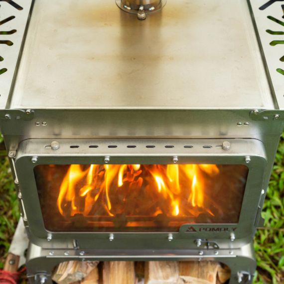 Печь-камин титановая Pomoly Lumberjack Max Titanium Wood Stove, изображение 30