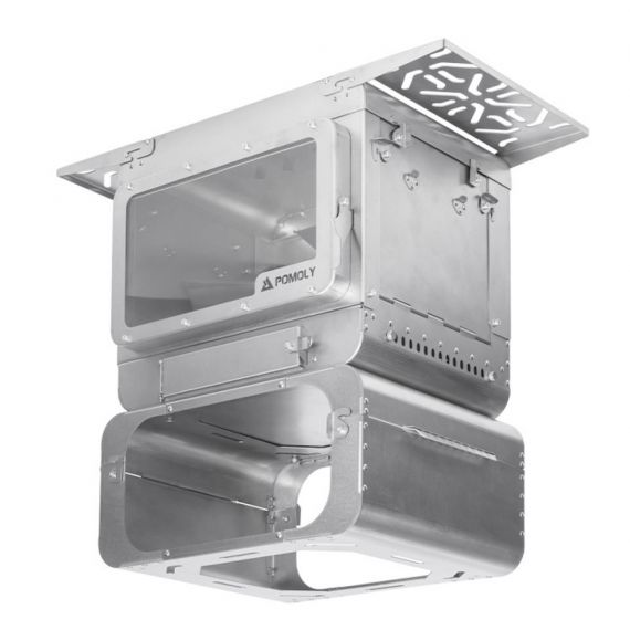 Печь-камин титановая Pomoly Lumberjack Max Titanium Wood Stove, изображение 5