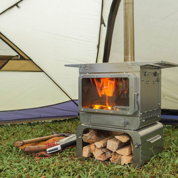 Печь-камин титановая Pomoly Lumberjack Max Titanium Wood Stove, изображение 32