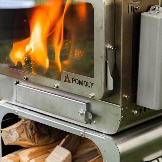 Печь-камин титановая Pomoly Lumberjack Max Titanium Wood Stove, изображение 36