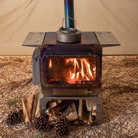 Печь-камин титановая Pomoly Lumberjack Max Titanium Wood Stove, изображение 54