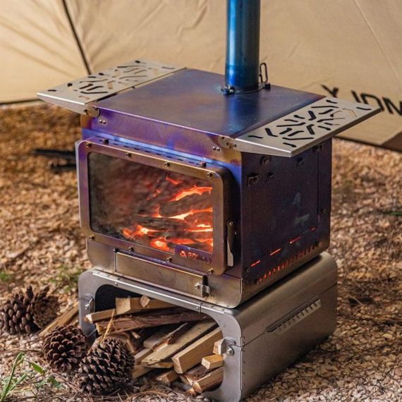 Печь-камин титановая Pomoly Lumberjack Max Titanium Wood Stove, изображение 57