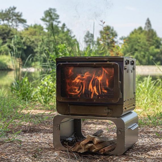 Печь-камин титановая Pomoly Lumberjack Max Titanium Wood Stove, изображение 60