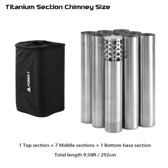 Печь-камин титановая Pomoly Lumberjack Max Titanium Wood Stove, изображение 8