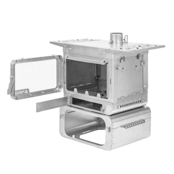 Печь-камин титановая Pomoly Lumberjack Titanium Wood Stove, изображение 7