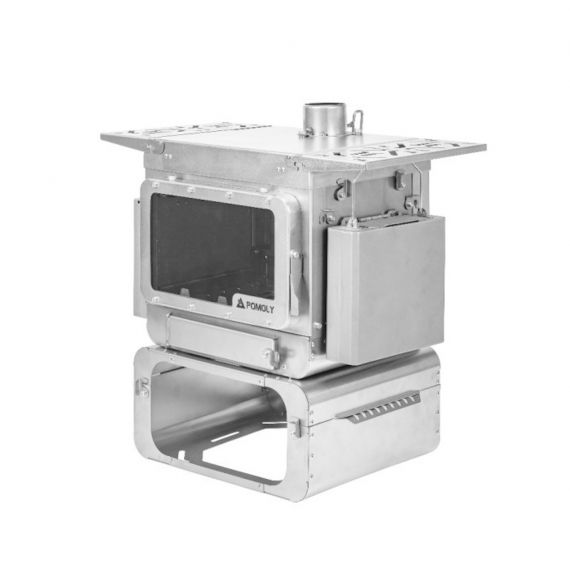 Печь-камин титановая Pomoly Lumberjack Titanium Wood Stove, изображение 8