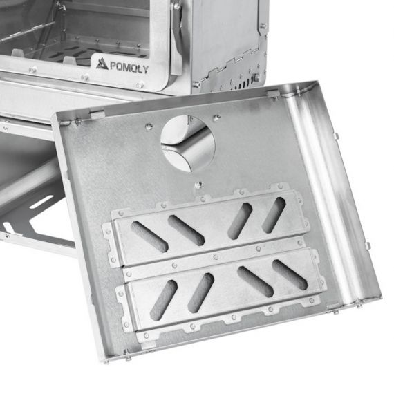 Печь-камин титановая Pomoly Lumberjack Titanium Wood Stove, изображение 23