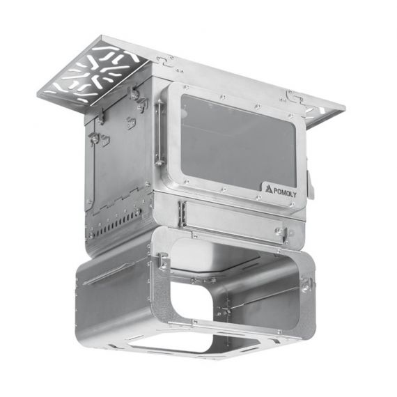 Печь-камин титановая Pomoly Lumberjack Titanium Wood Stove, изображение 9