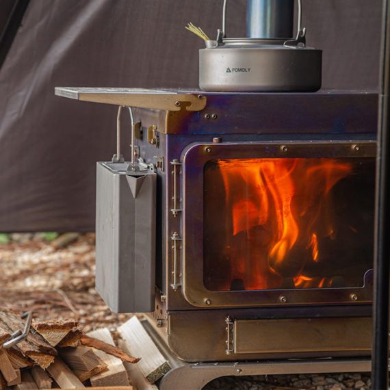 Печь-камин титановая Pomoly Lumberjack Titanium Wood Stove, изображение 31