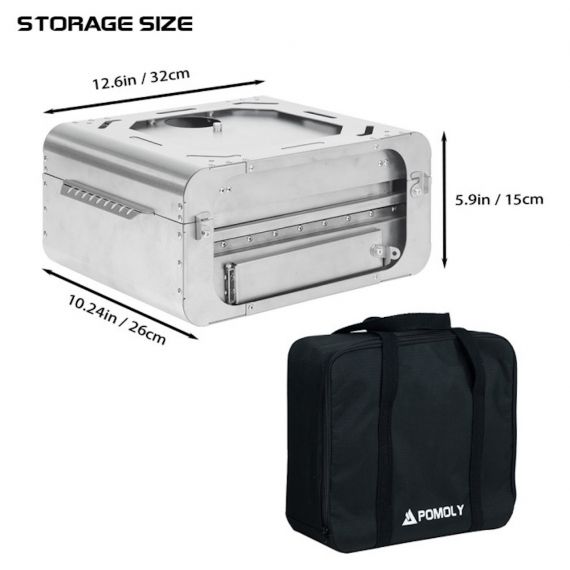 Печь-камин титановая Pomoly Lumberjack Titanium Wood Stove, изображение 2